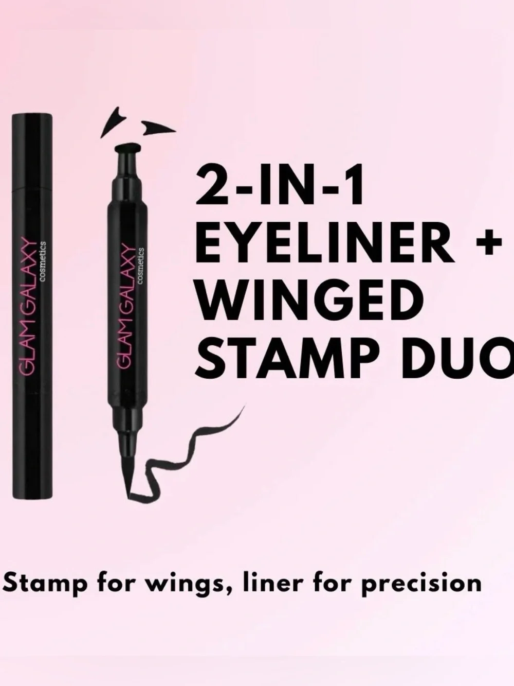 GLAM GALAXY COSMETICS 2-in-1 Eyeliner Stamp Duo 3g/2g BRAND NEW/SEALED